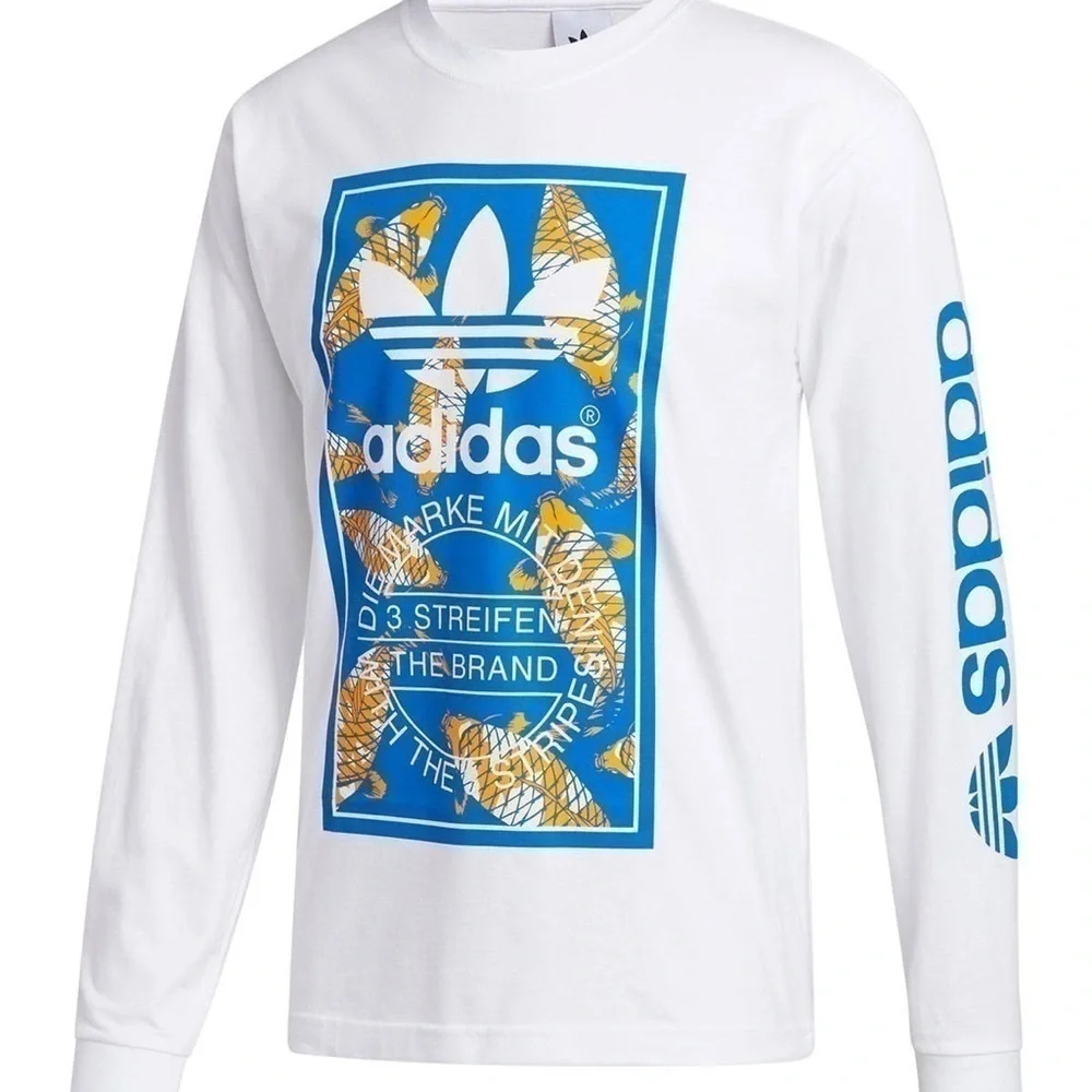 ADIDAS Koi Fish Trefoil Logo long sleeve Tee shirt